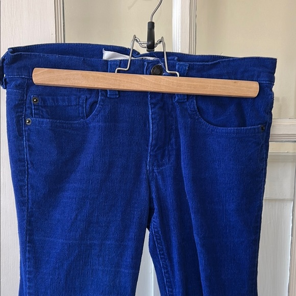 Electric Blue Skinny Corduroy Jeans, like new - Picture 3 of 13